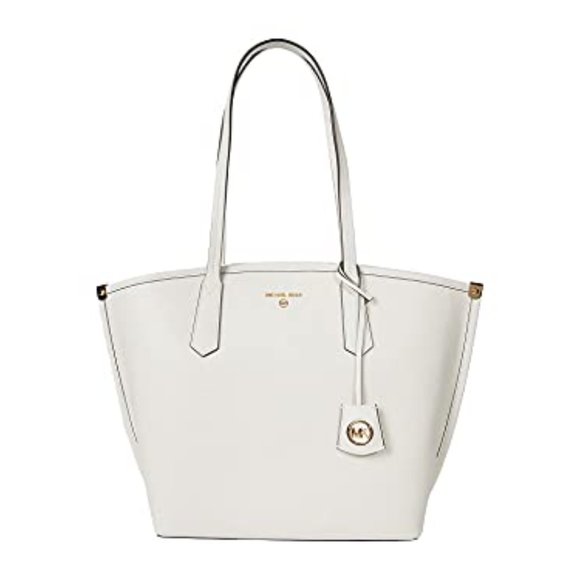 MICHAEL Michael Kors Handbags - NWT Michael Kors Jane Pebble Leather Large Tote And Wallet Optic White